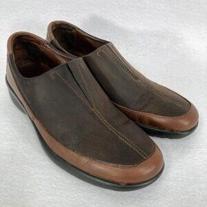 🔥 3/$15 🔥 Stonefly Climacontrol Two Tone Leather Slip On Loafer 6.5 Brown